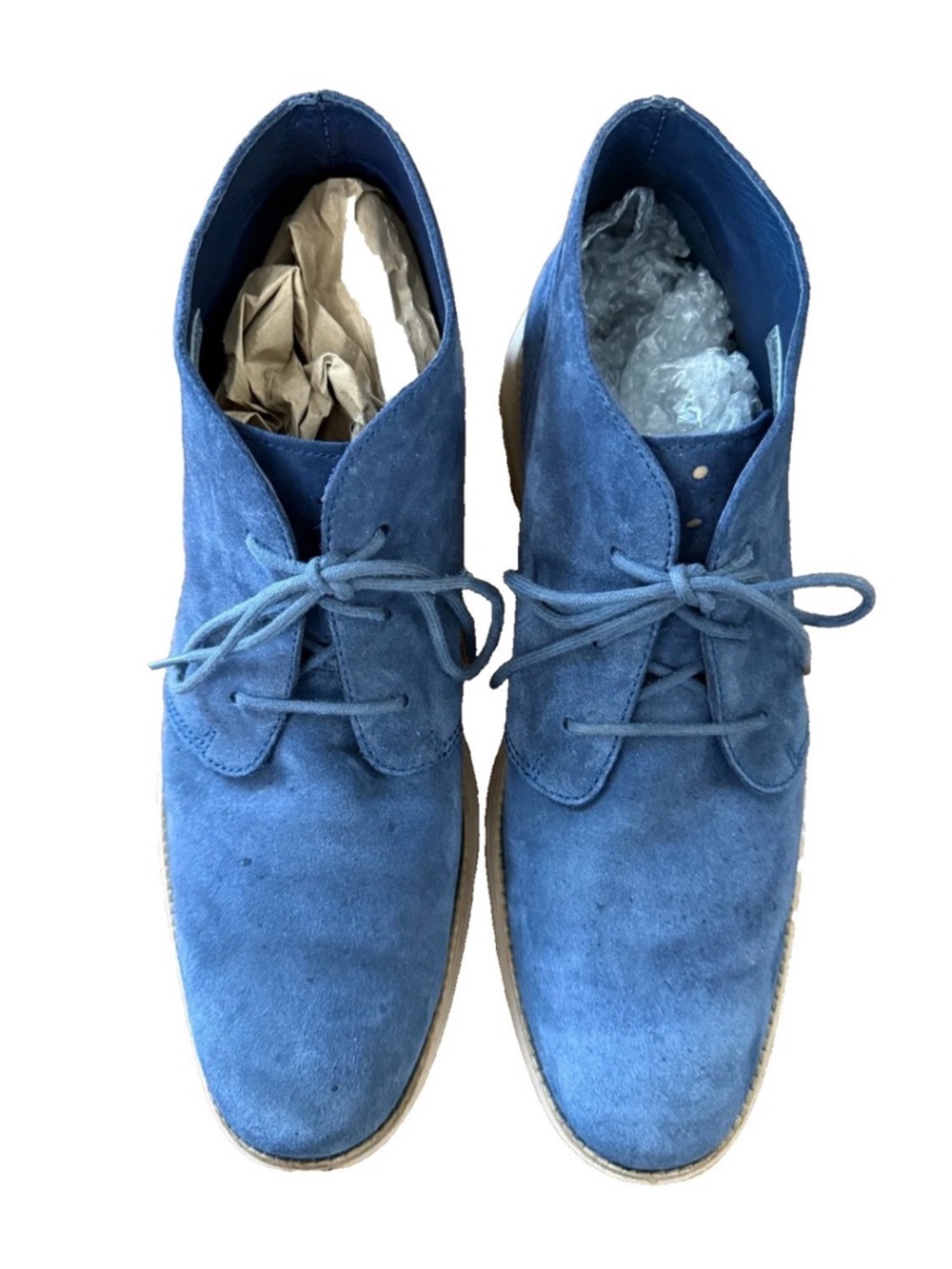 Cole Haan Men's Blue Suede Lunargrand Chukk Boot Sz 13M